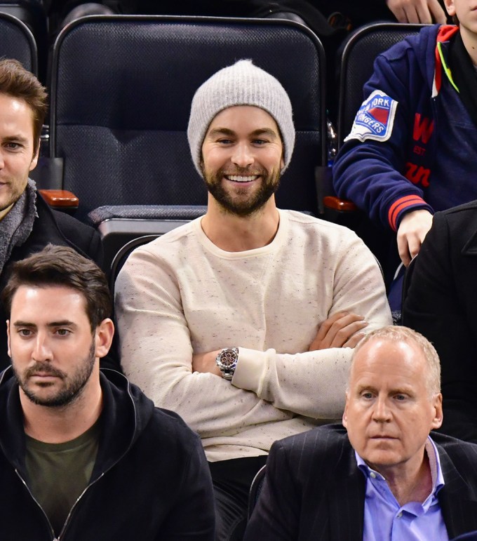 Chace Crawford At A NHL Match