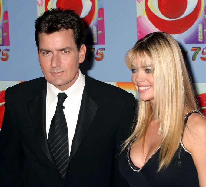Charlie Sheen & Denise Richards Attend The CBS At 75 Event