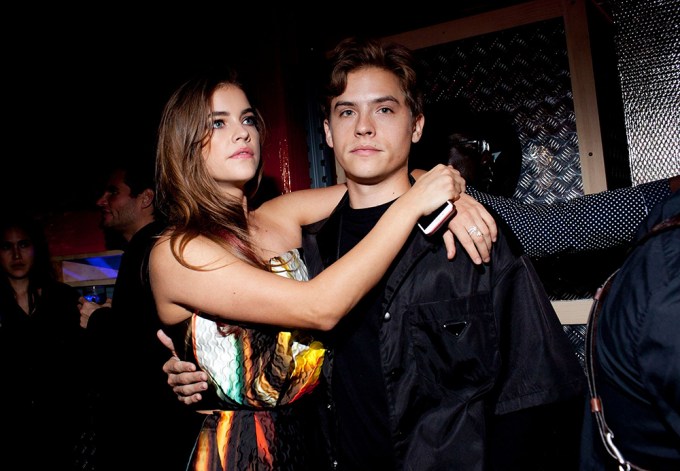 Dylan Sprouse and Barbara Palvin attend the Prada Linea Rossa Party