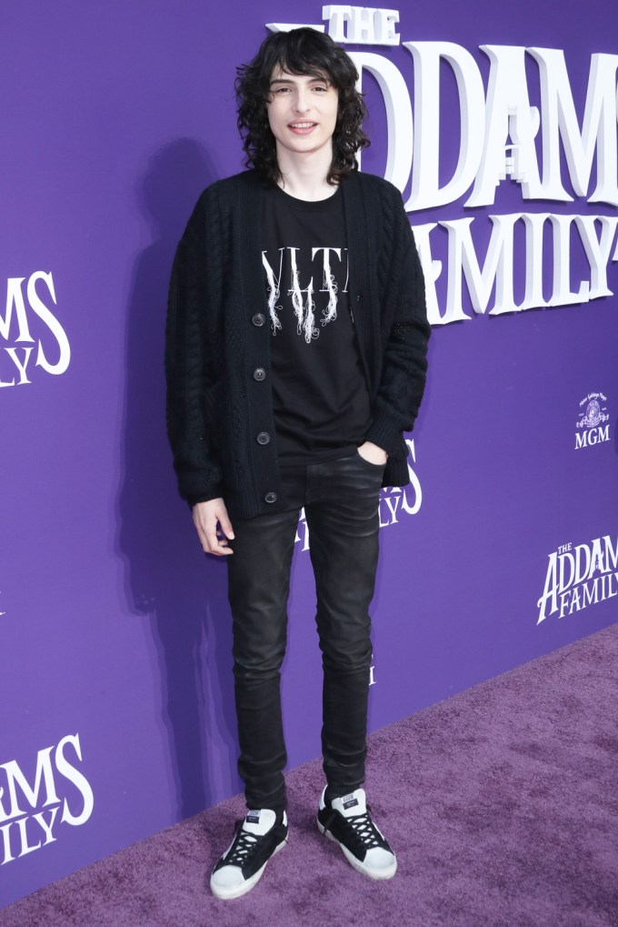 Finn Wolfhard at ‘The Addams Family’ premiere