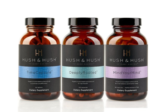 Hush & Hush TimeCapsule ($75), MindYourMind ($65), DeeplyRooted ($85), hushandhush.com