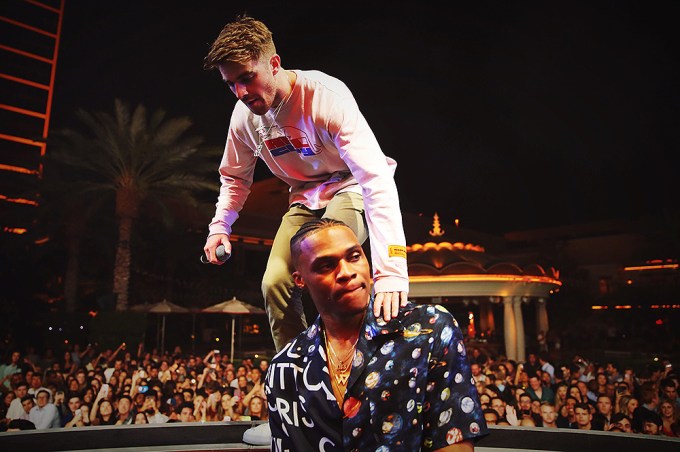 The Chainsmokers and Russell Westbrook