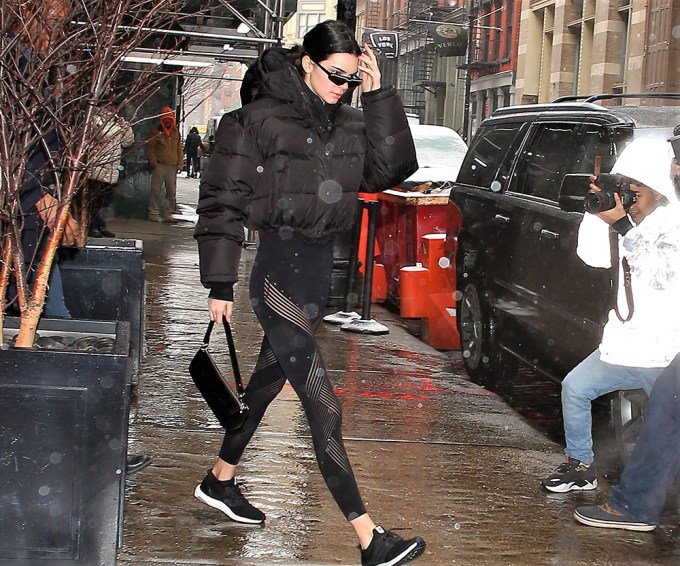 Kendall Jenner In The Rain