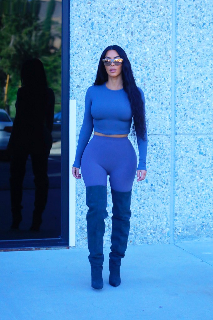 Kim Kardashian In Blue