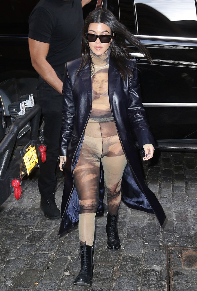 Kourtney Kardashian During NYFW