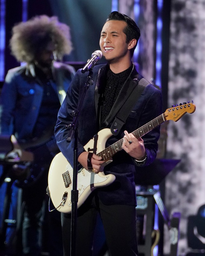 Laine Hardy Performs During The Top 20 On ‘American Idol’