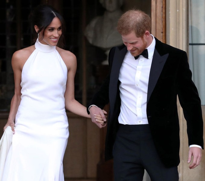 Prince Harry & Meghan Markle Attend Their Wedding Reception