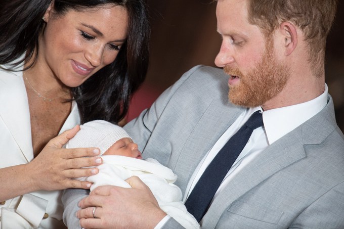 Meghan Markle & Prince Harry Cradle Baby Archie