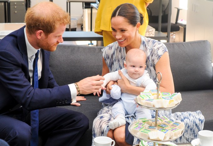 Prince Harry & Meghan Markle With Their Son Archie