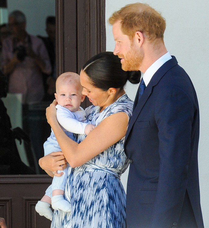 Prince Harry And Meghan Markle Enjoy A Moment With Archie