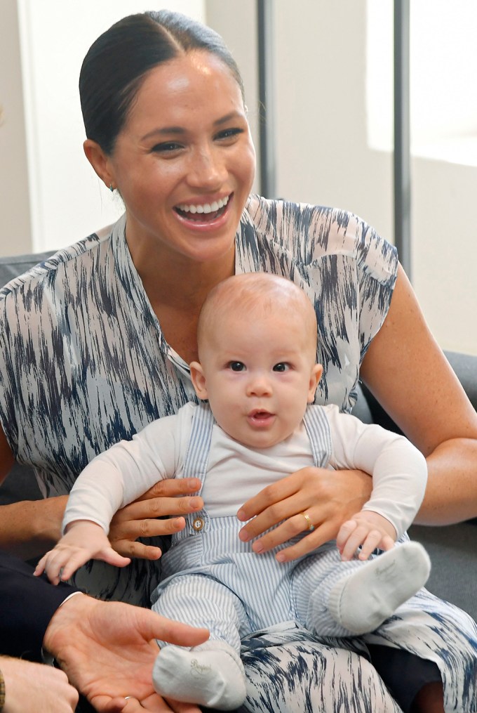 Meghan Markle Has A Laugh While Holding Baby Archie