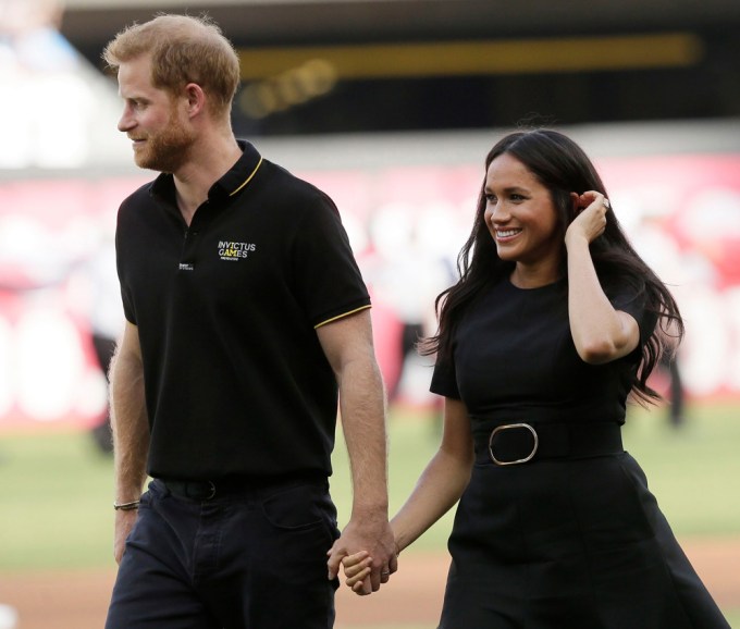 Prince Harry & Meghan Markle At The 2019 London Series