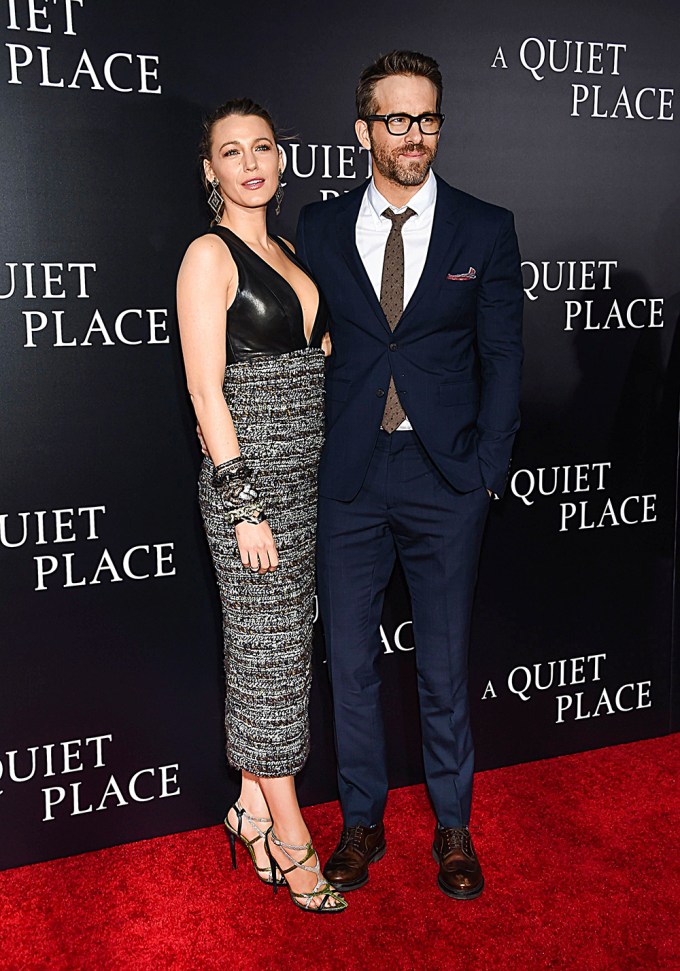 Ryan Reynolds & Blake Lively At The Premiere Of ‘A Quiet Place’
