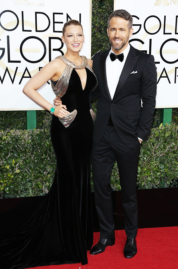 Ryan Reynolds & Blake Lively at the Golden Globe Awards