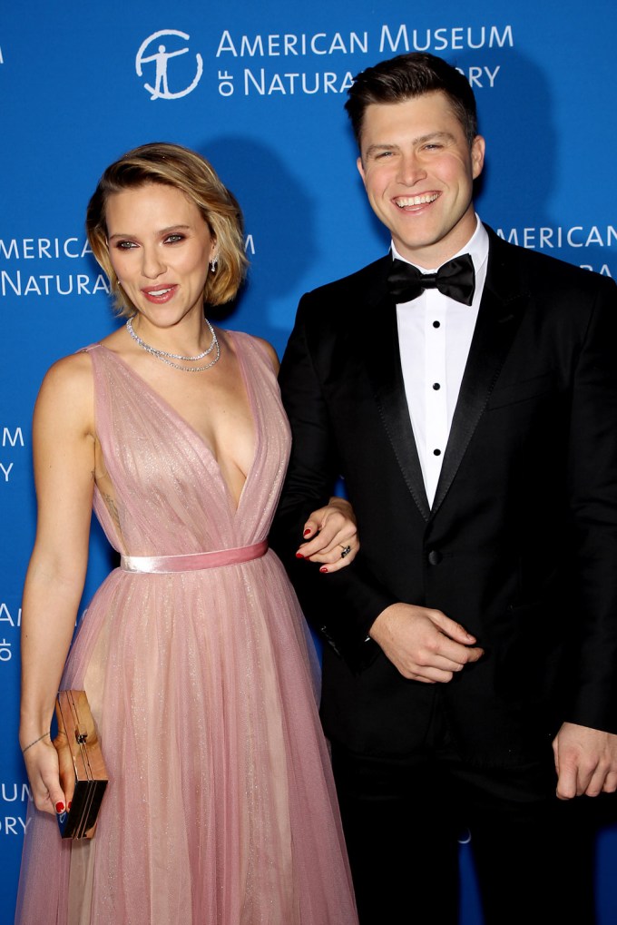 Scarlett Johansson & Colin Jost make a stunning couple.