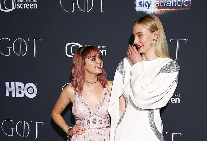 Maisie Williams & Sophie Turner At ‘GOT’ Premiere In 2019
