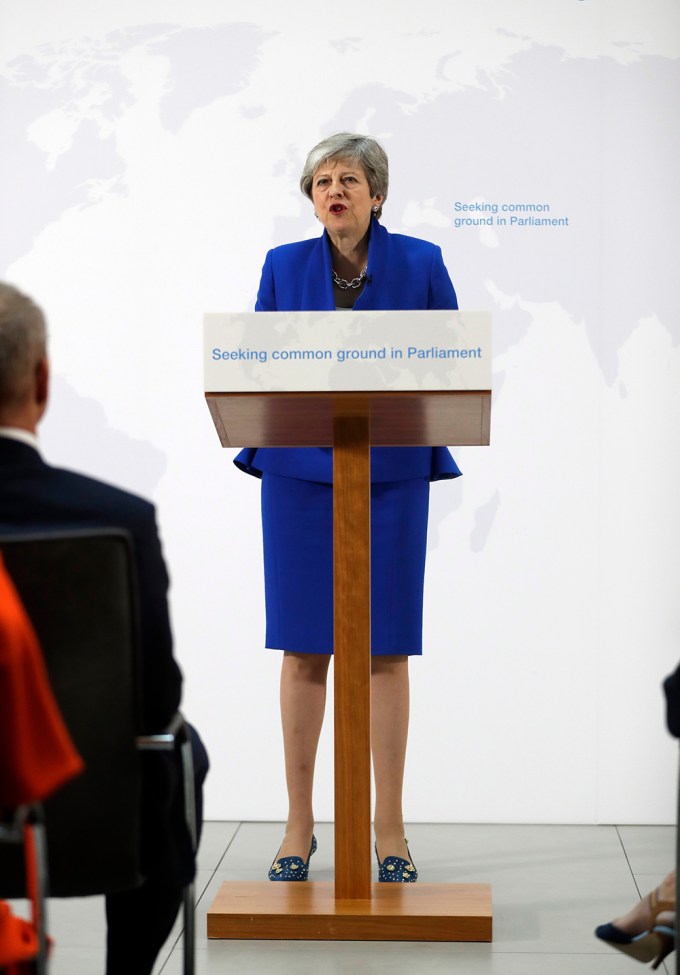 Theresa May Gives Speech In London