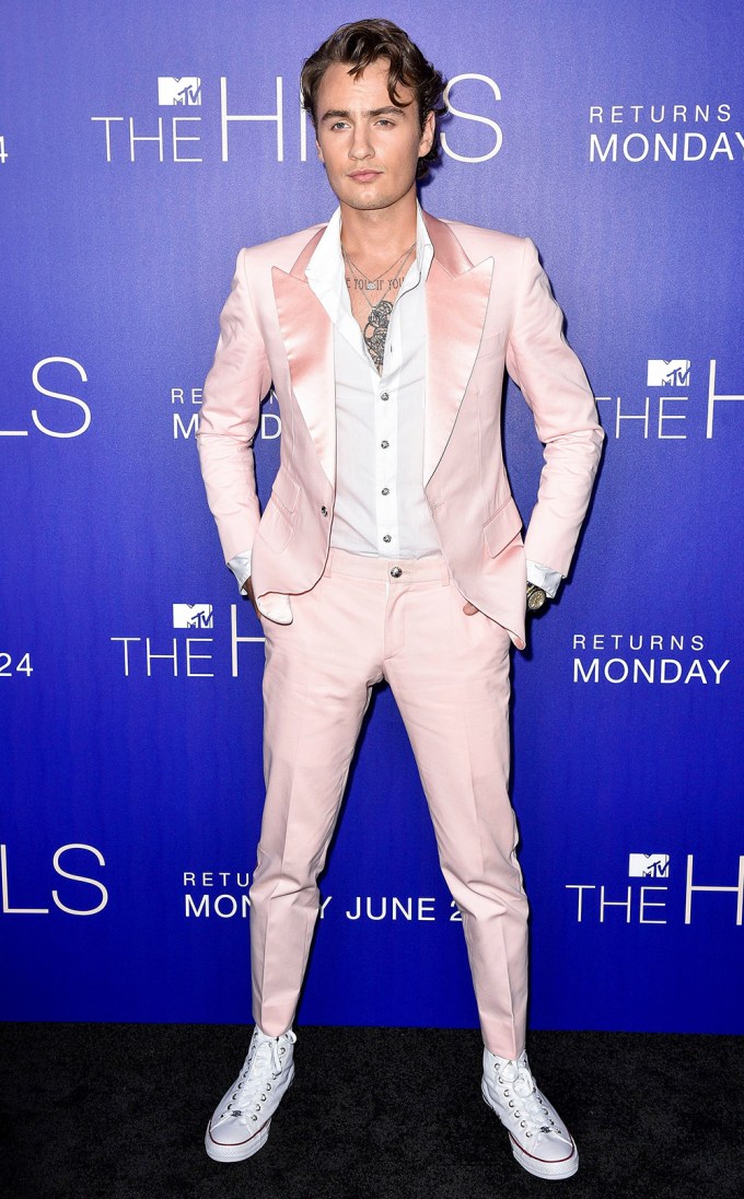 Brandon Thomas Lee Rocks A Pink Suit
