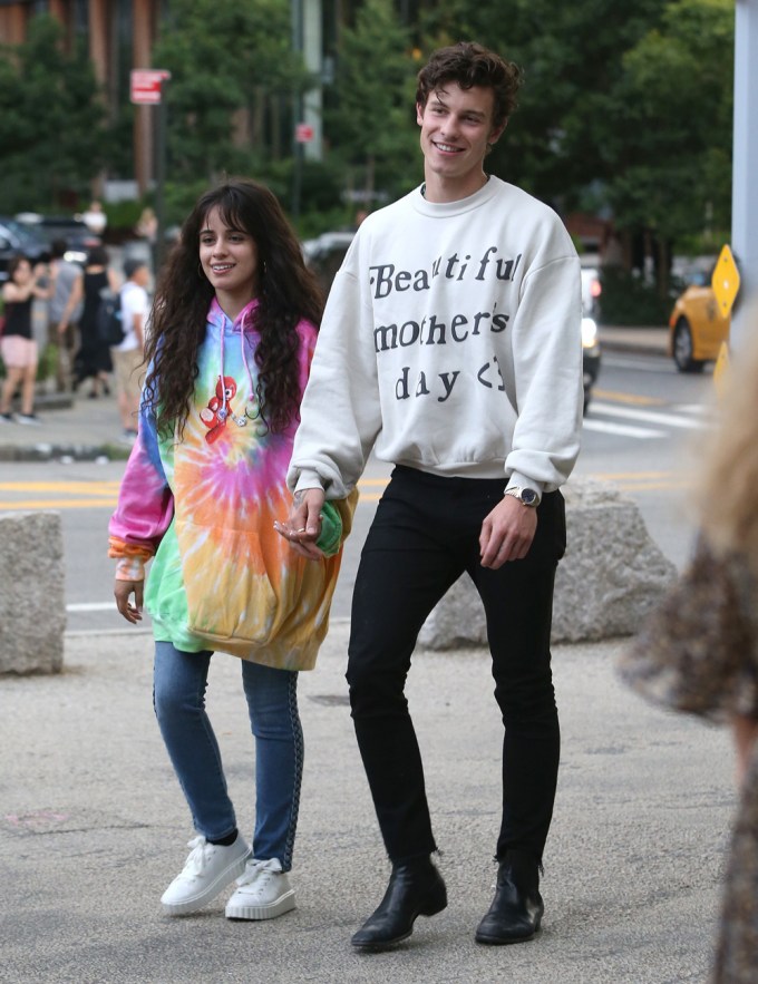 Camila Cabello & Shawn Mendes Walking In NYC