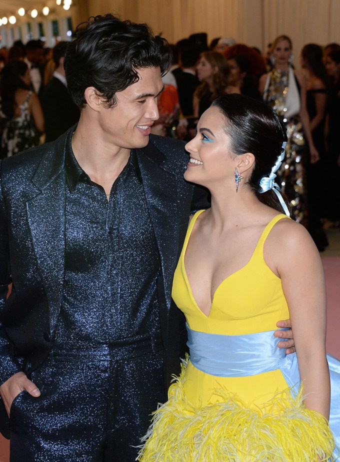 Charles Melton & Camila Mendes All Smiles At Met Gala