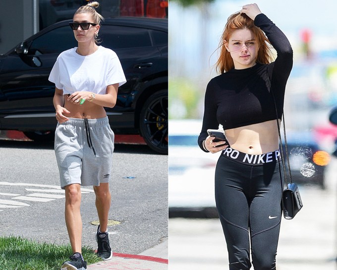 Celebs Working Out In Crop Tops: Photos Of J. Lo , Ariel Winter & More