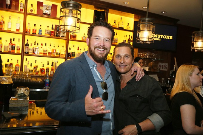Cole Hauser & Matthew McConaughey attend the Yellowstone Party