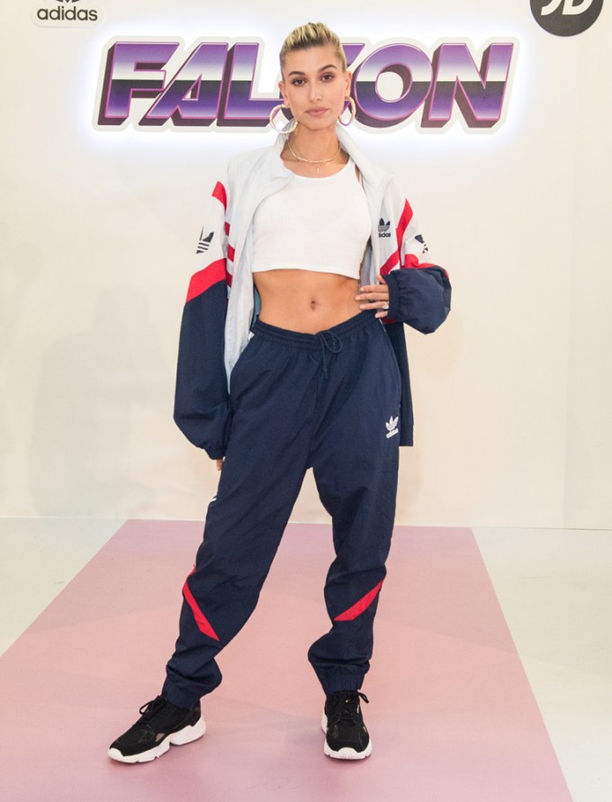 Hailey Baldwin Backstage At Her Adidas Show