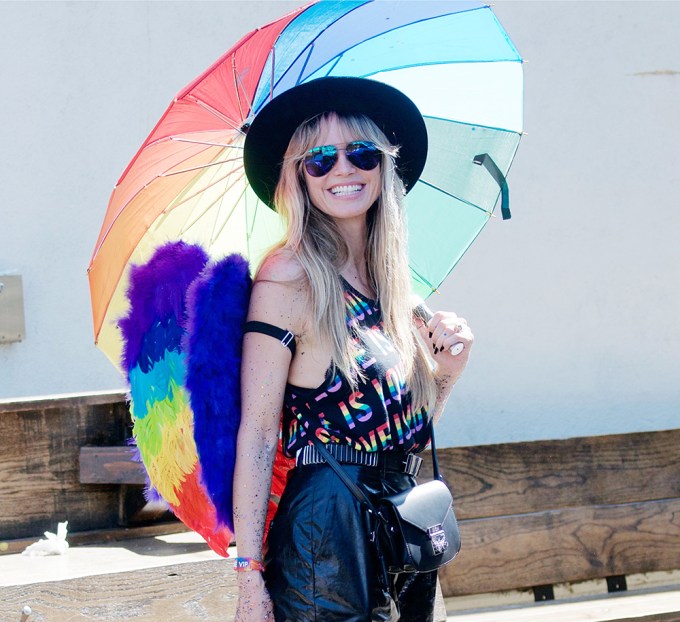 Heidi Klum at the LA pride parade
