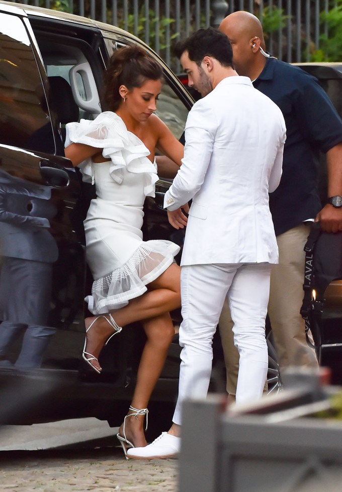 Kevin & Danielle Jonas At Pre-Wedding Party