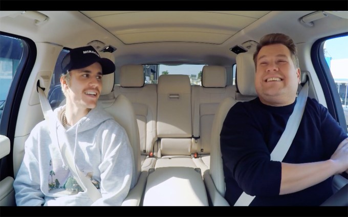 Justin Bieber & James Corden On ‘Carpool Karaoke’