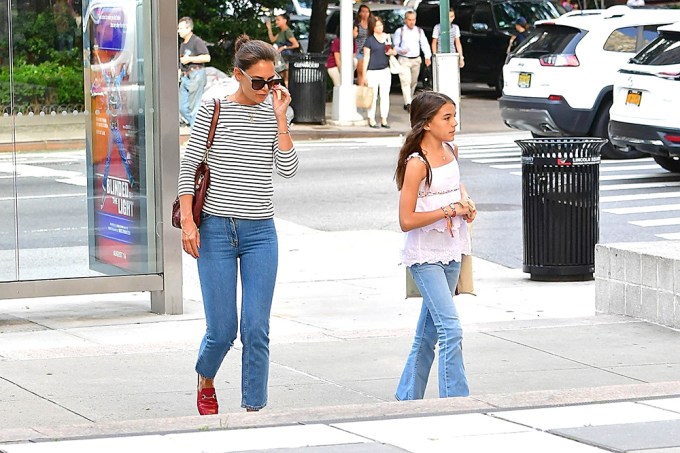 Katie Holmes and Suri Cruise Visit Fordham University in NYC
