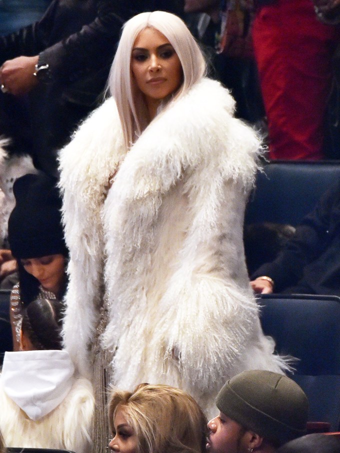 Kim Kardashian At A Yeezy Show