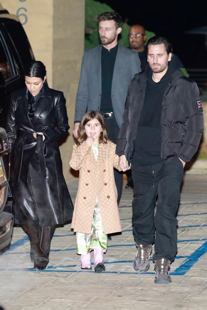 Kourtney Kardashian and Scott Disick Leave Nobu With Penelope