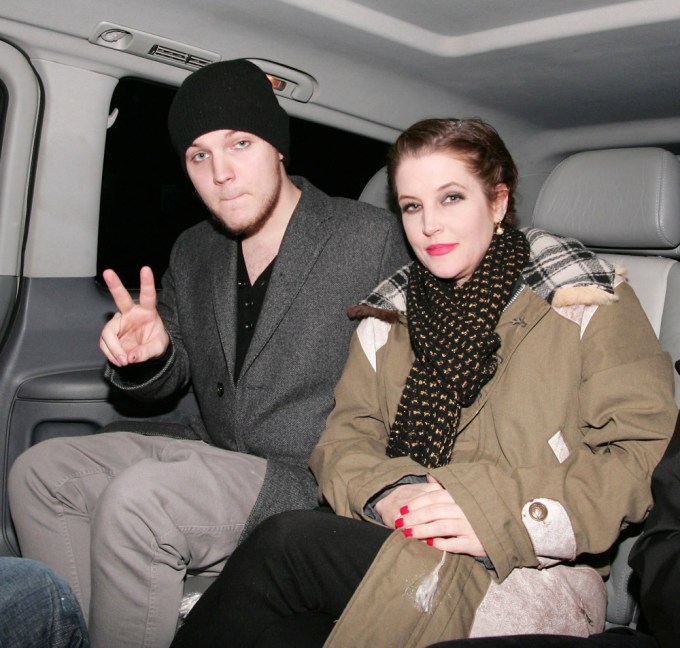 Lisa Marie Presley and Benjamin Keough Outside Mr. Chow Restaurant