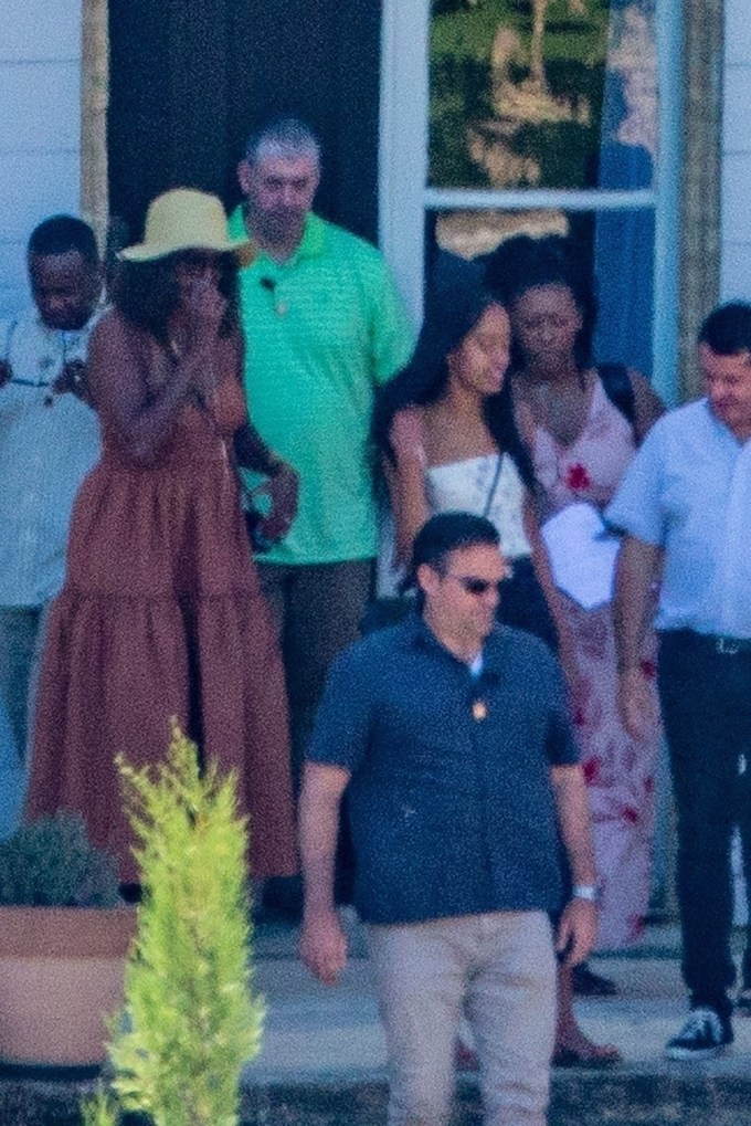 The Obamas in Chateauneuf-du-Pape, France