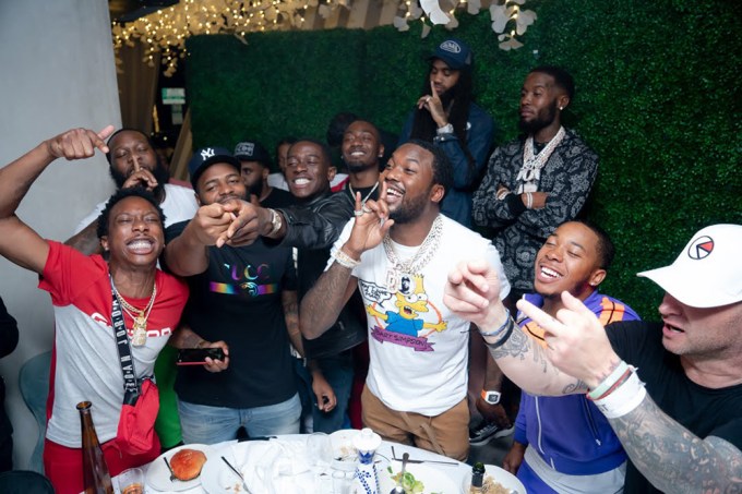 Meek Mill hosted a D’USSE Dinner