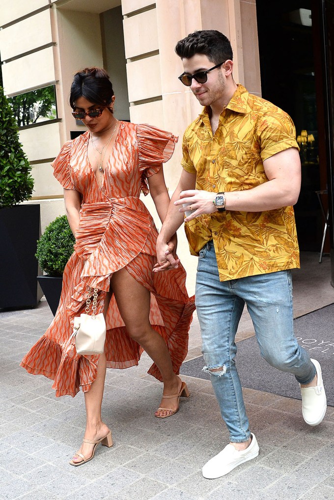 Nick Jonas With Priyanka Chopra in Paris