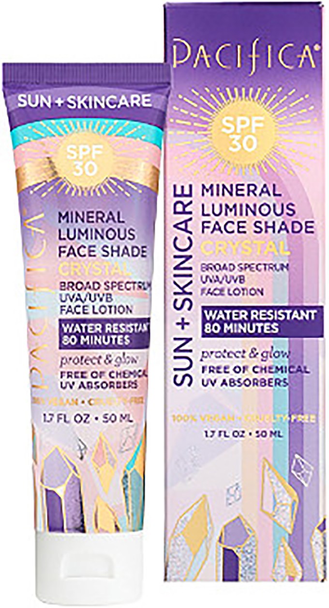 Pacifica Sun + Skincare Mineral Luminous Face Shade Crystal SPF 30, $16, Ulta