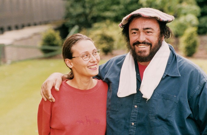 Pavarotti With His Wife