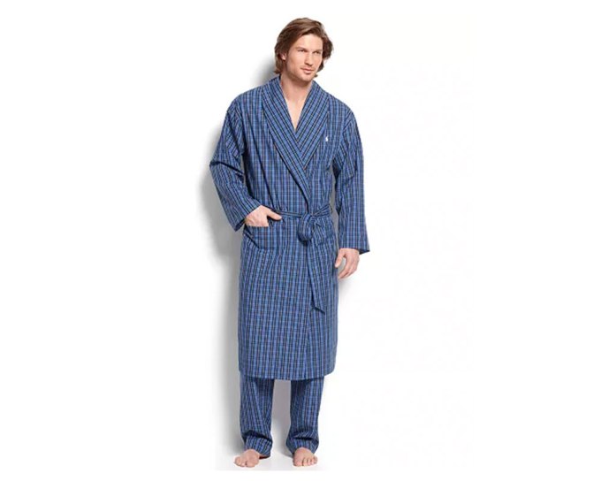 Polo Ralph Lauren Sleepwear, 100% Cotton Harwich Plaid Woven Robe, $47.99, Macys.com