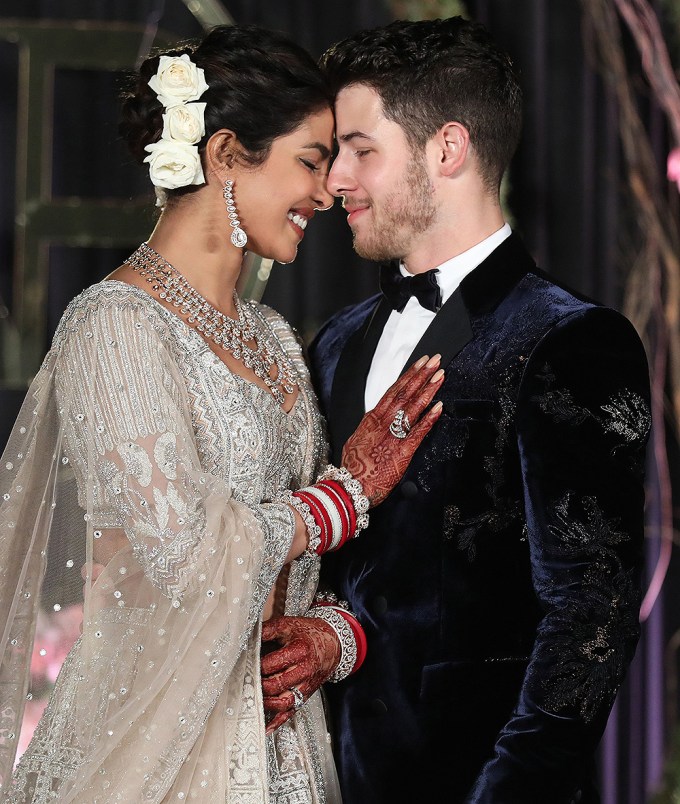 Nick Jonas & Priyanka Chopra At Wedding Reception