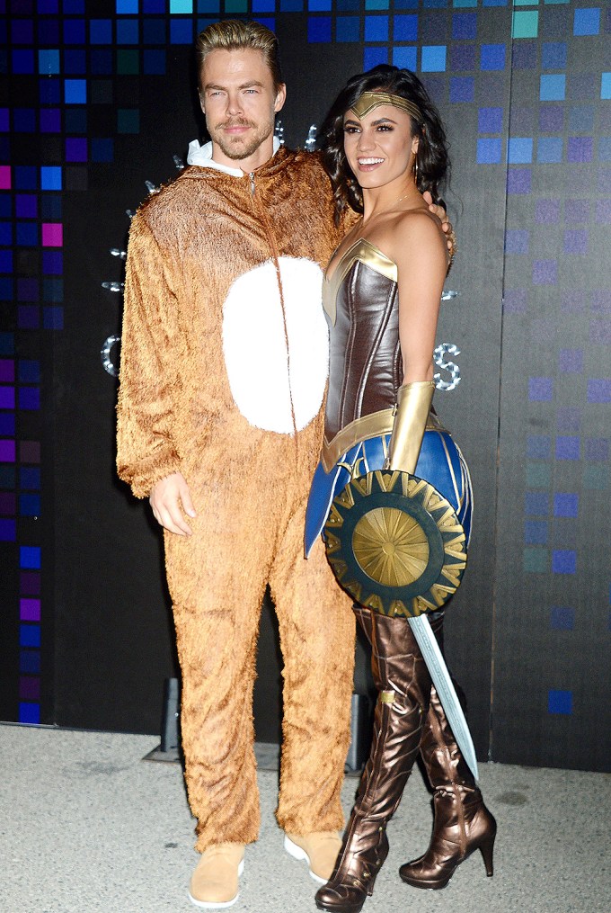 Derek Hough & Hayley Erbert At A Halloween Party