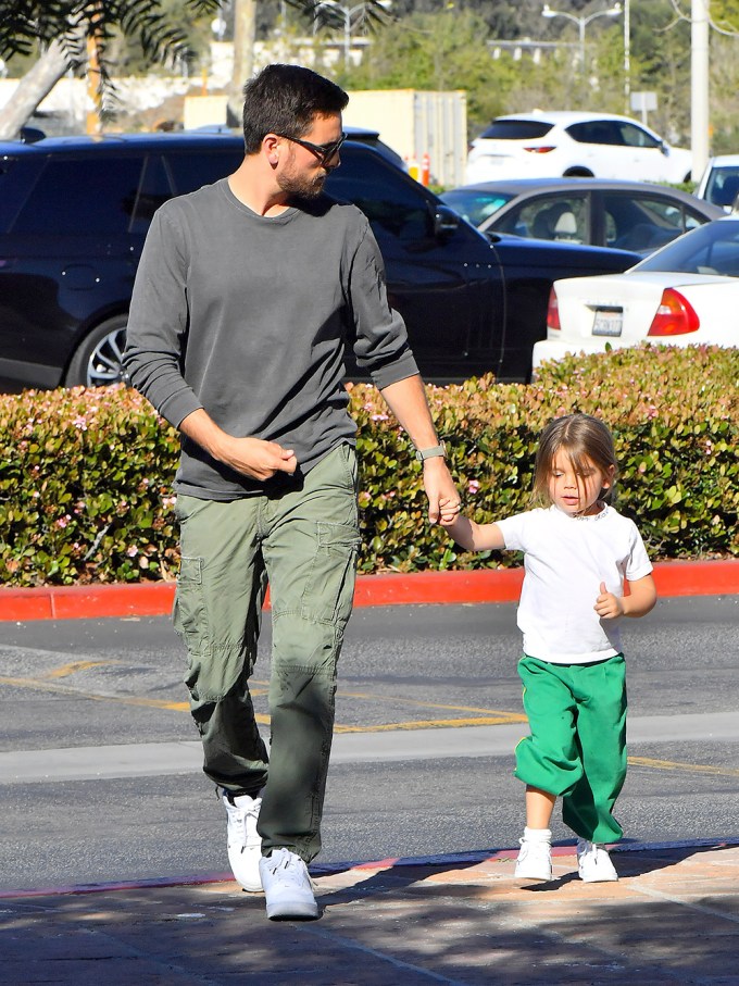 Scott Disick Holding Hands With Reign