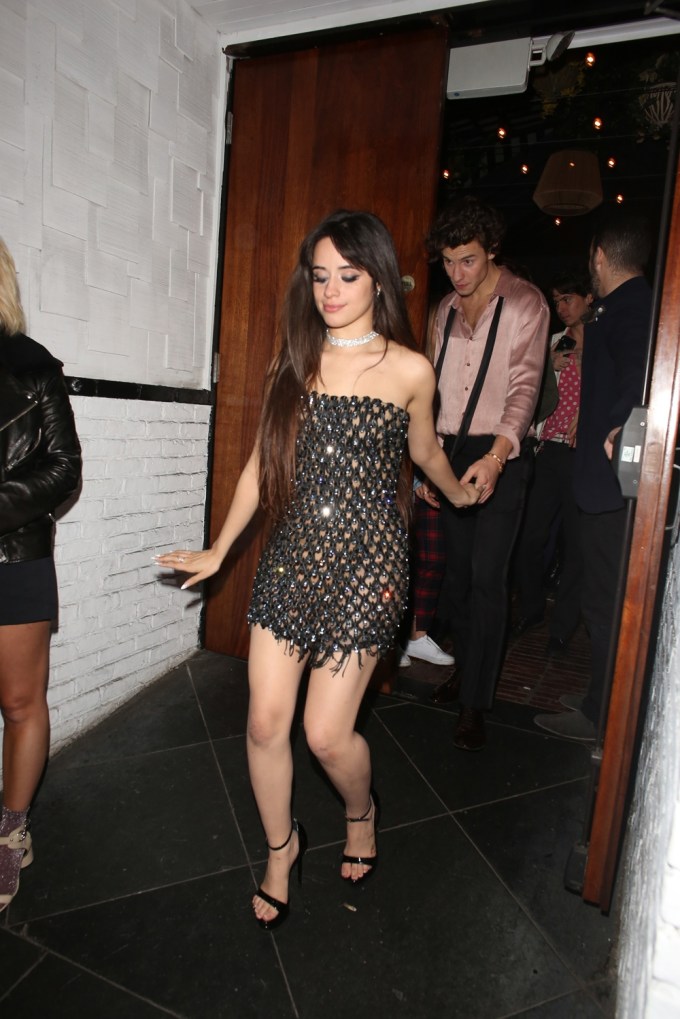 Camila Cabello and Shawn Mendes Leave A Grammys Party