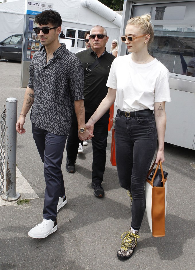 Joe Jonas and Sophie Turner Holding Hands