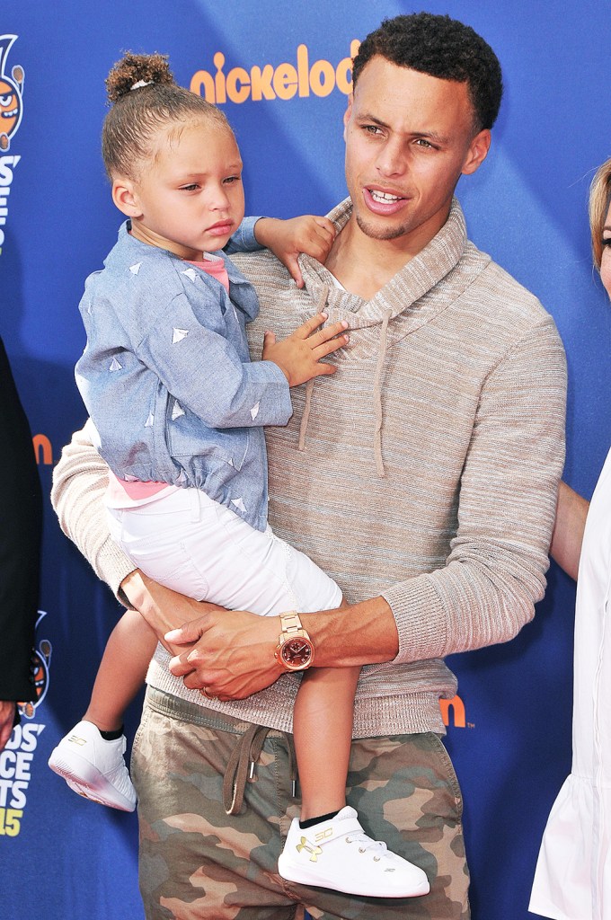 Steph.& Riley Curry At The Kids’ Choice Awards