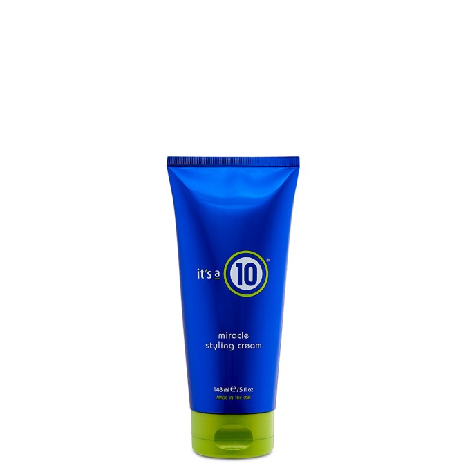 It’s a 10 Miracle Styling Cream, $18.99, itsa10haircare.com