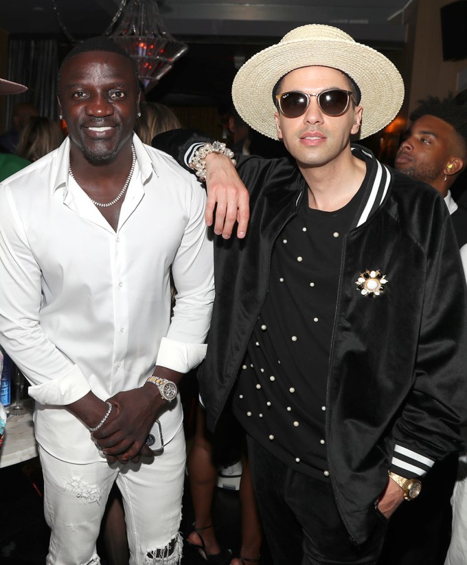 Akon & DJ Cassidy at the BET after party