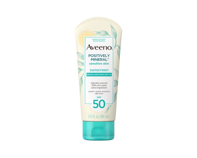 Aveeno Positively Mineral Sensitive Skin Sunscreen SPF 50