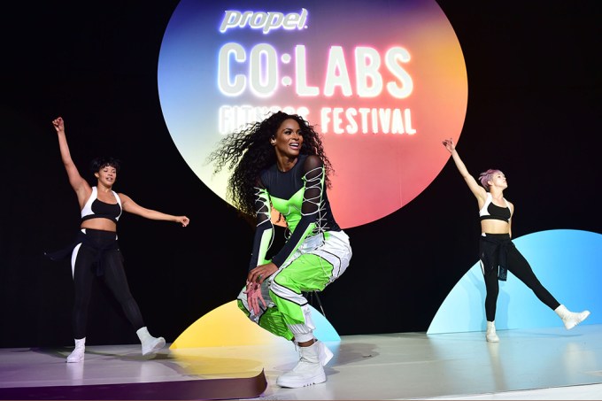 Ciara performs and Co-Leads a Heart-Pumping Workout at the Propel Co:Labs Fitness Festival
